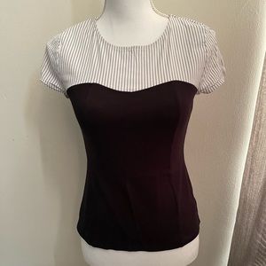Express Casual Top,Black and White,Used couple times 🍃